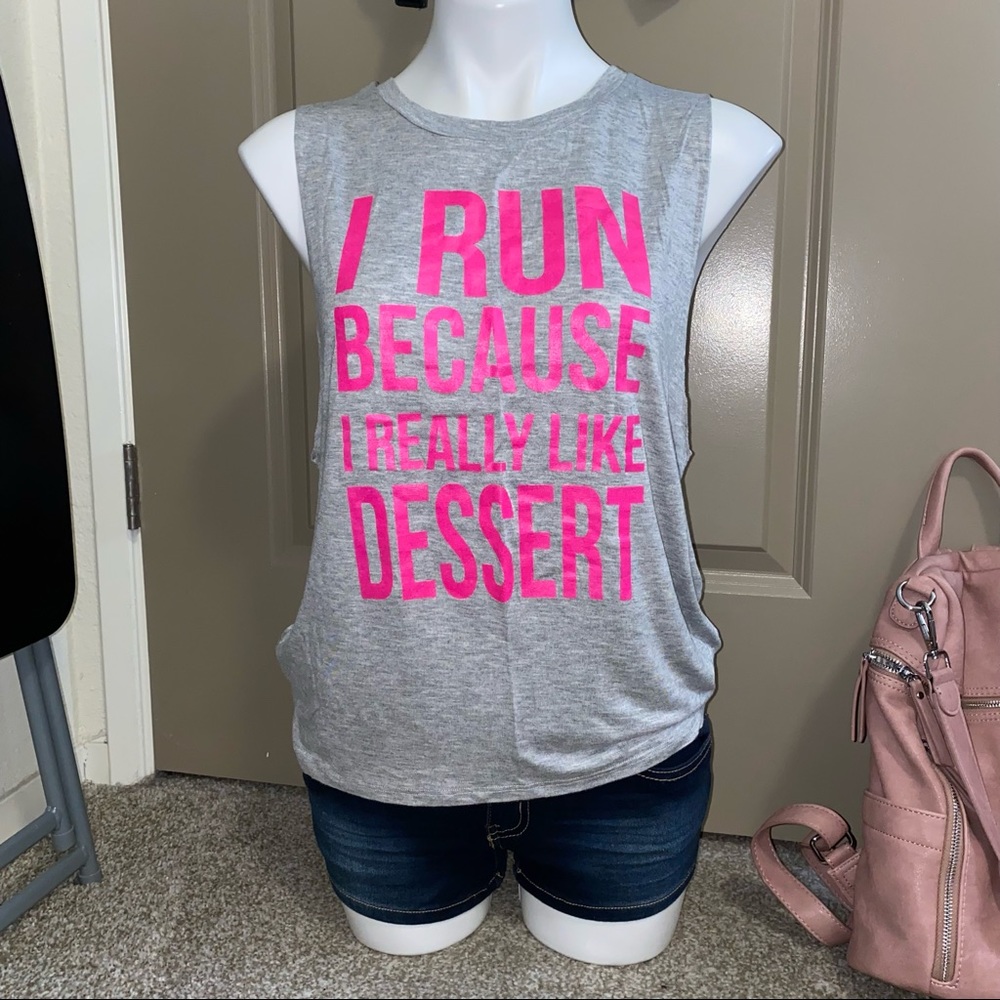 Workout tank top 🧁🍪🍩🍰🍦🍬🍭